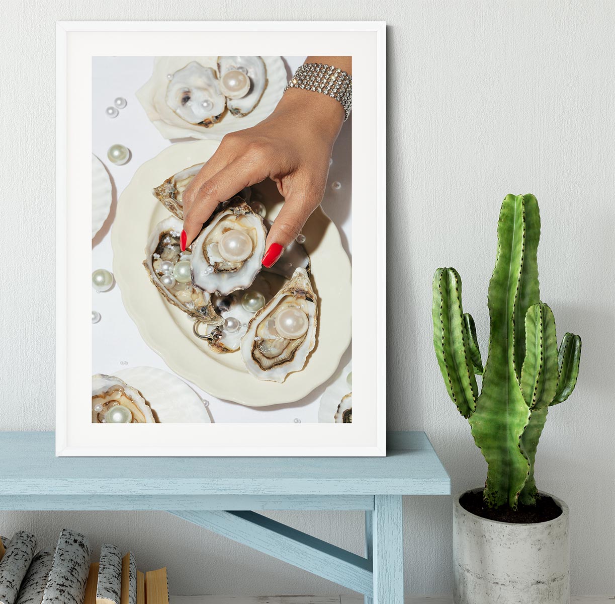 Oysters a Pearls No 02 Framed Print - Canvas Art Rocks - 5