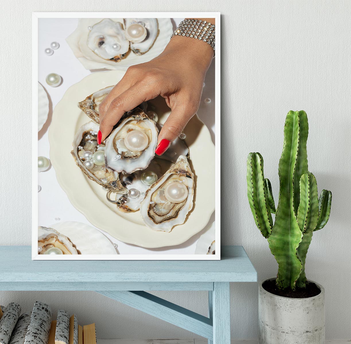 Oysters a Pearls No 02 Framed Print - Canvas Art Rocks -6