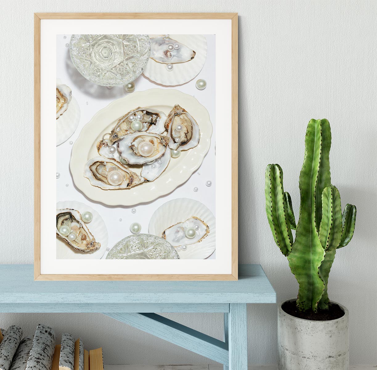 Oysters a Pearls No 03 Framed Print - Canvas Art Rocks - 3