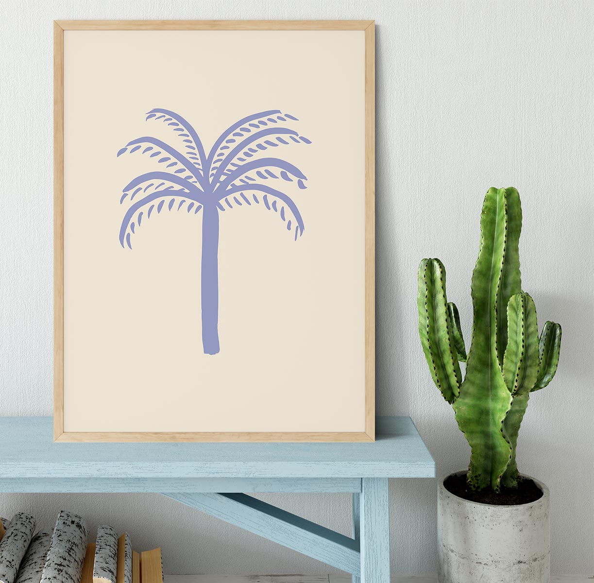 Lilac Palm Framed Print - Canvas Art Rocks - 4
