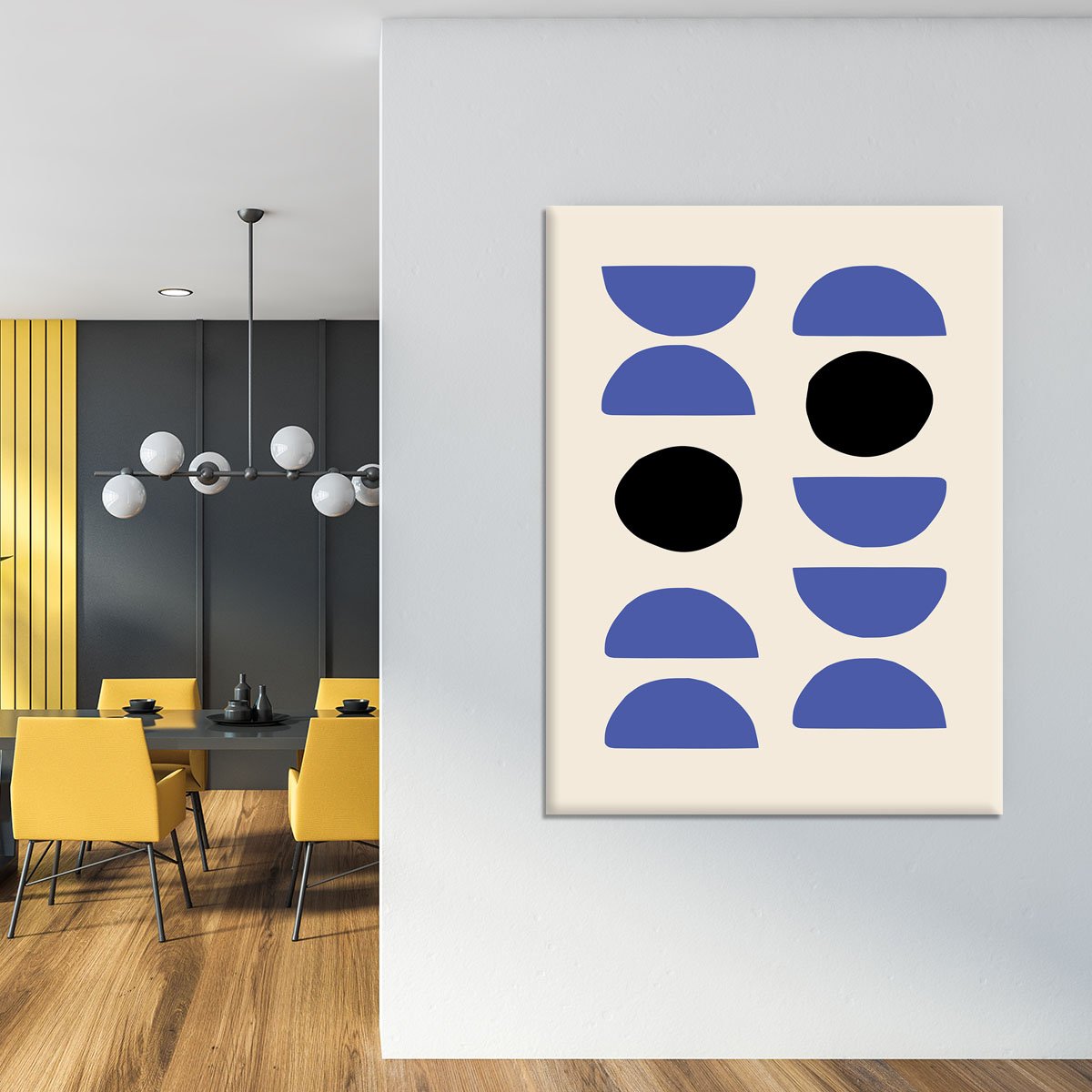 Blue Shapes Canvas Print or Poster - Canvas Art Rocks - 4