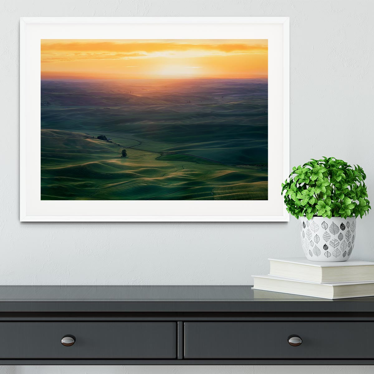 Sunset Over Colfax Framed Print - Canvas Art Rocks - 5