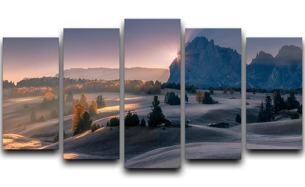 Seiser Alm in Italy 5 Split Panel Canvas - Canvas Art Rocks - 1