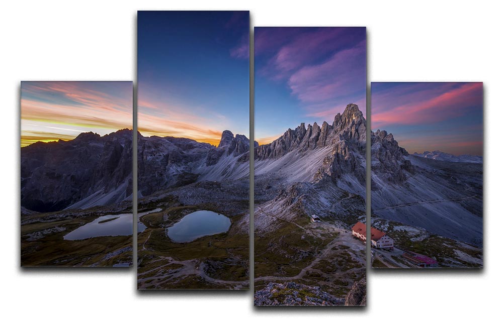 Mountainscape 4 Split Panel Canvas - Canvas Art Rocks - 1