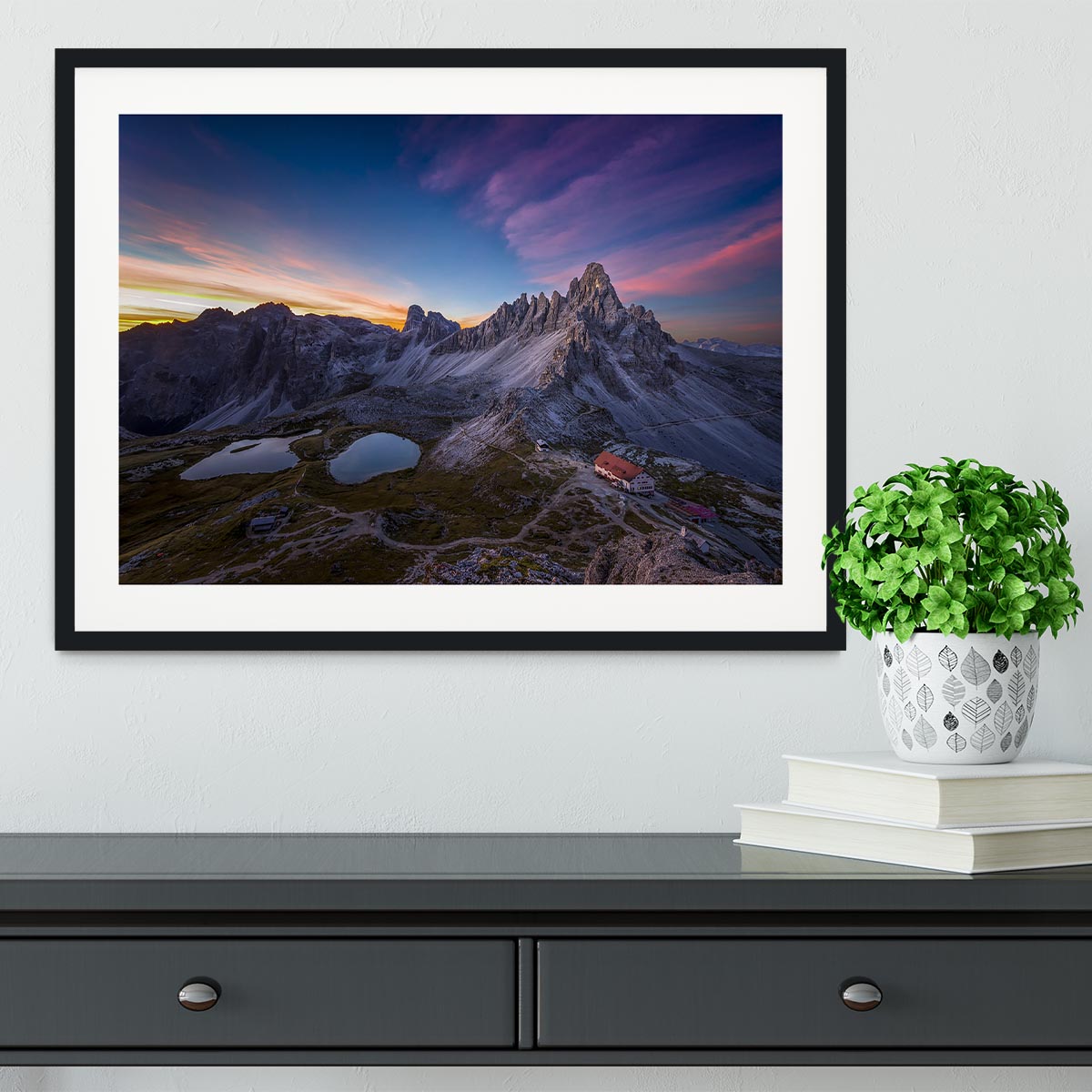 Mountainscape Framed Print - Canvas Art Rocks - 1