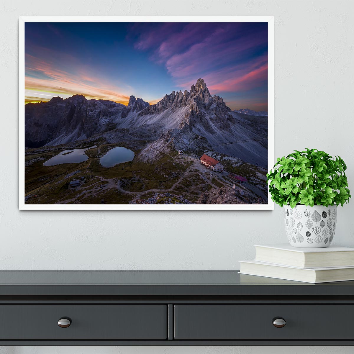 Mountainscape Framed Print - Canvas Art Rocks -6