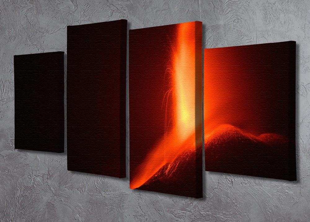 Volcanic Eruption 4 Split Panel Canvas - Canvas Art Rocks - 2