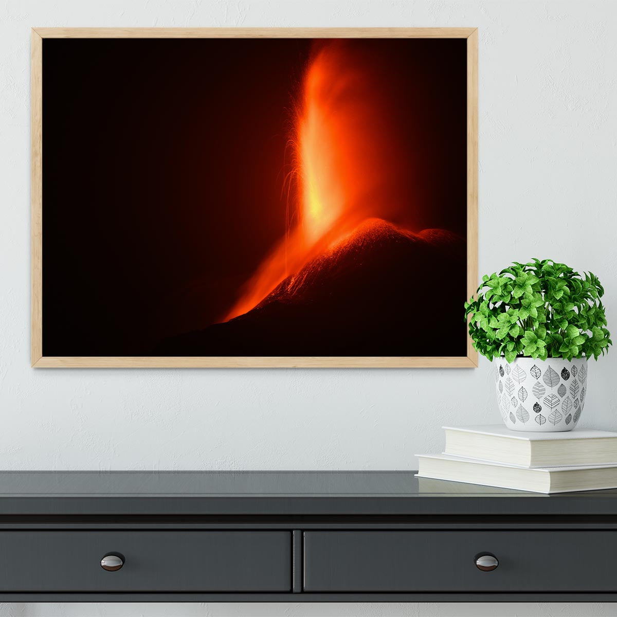 Volcanic Eruption Framed Print - Canvas Art Rocks - 4