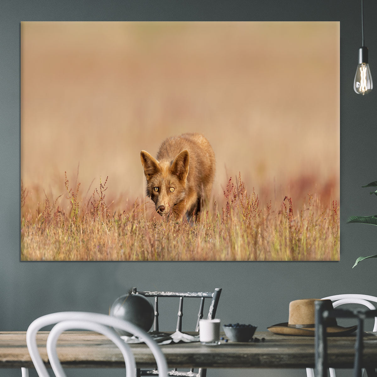 A Fox On The Hunt Canvas Print or Poster - Canvas Art Rocks - 3