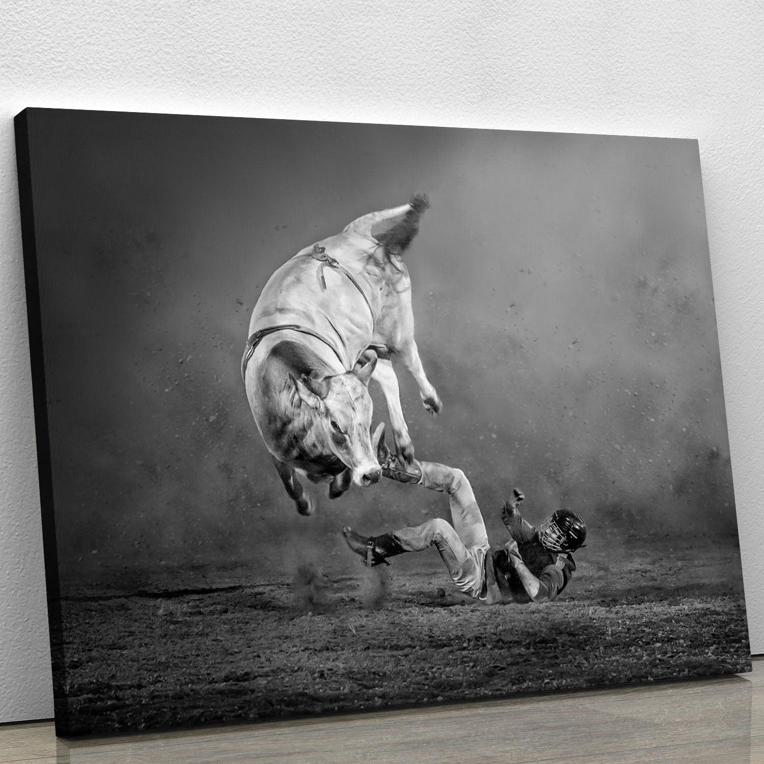 Rodeo Bull Canvas Print or Poster - Canvas Art Rocks - 1