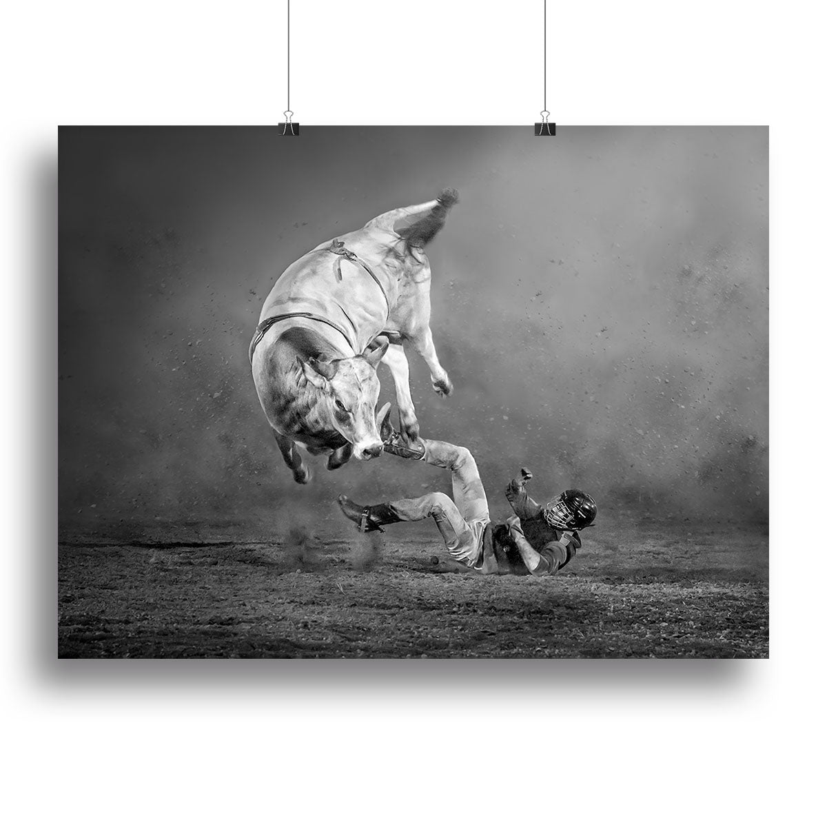 Rodeo Bull Canvas Print or Poster - Canvas Art Rocks - 2