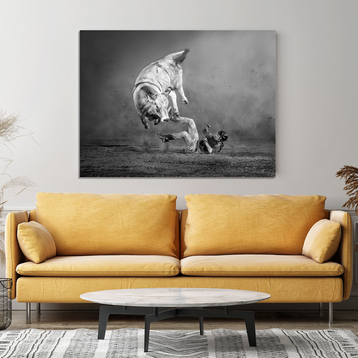 Rodeo Bull Canvas Print or Poster - Canvas Art Rocks - 4