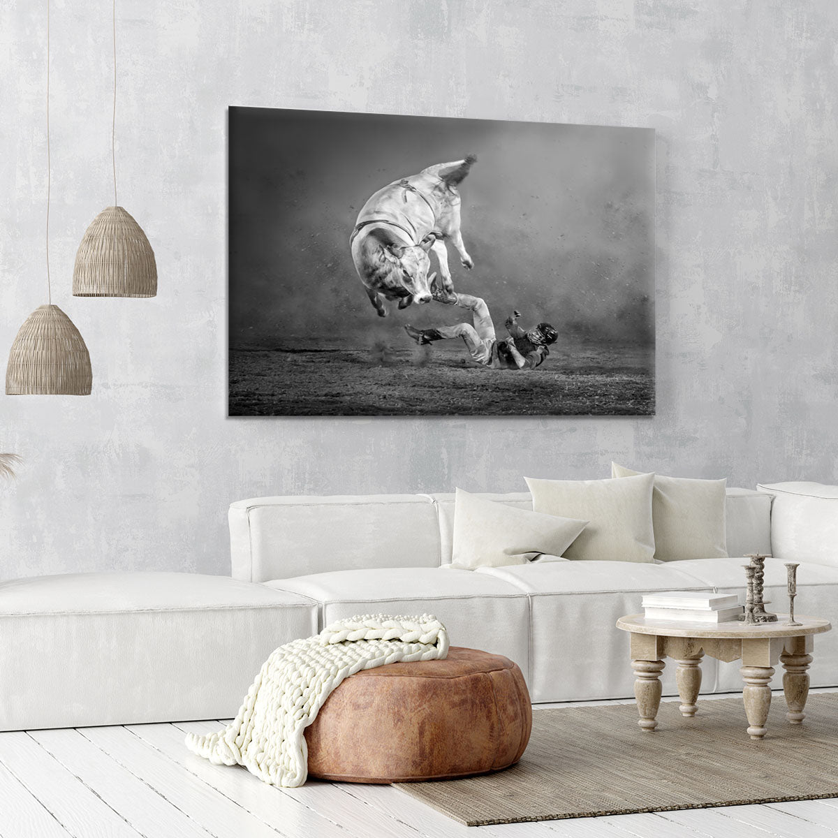 Rodeo Bull Canvas Print or Poster - Canvas Art Rocks - 6