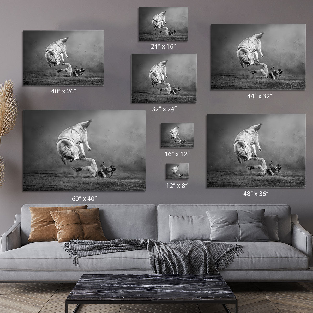 Rodeo Bull Canvas Print or Poster - Canvas Art Rocks - 7