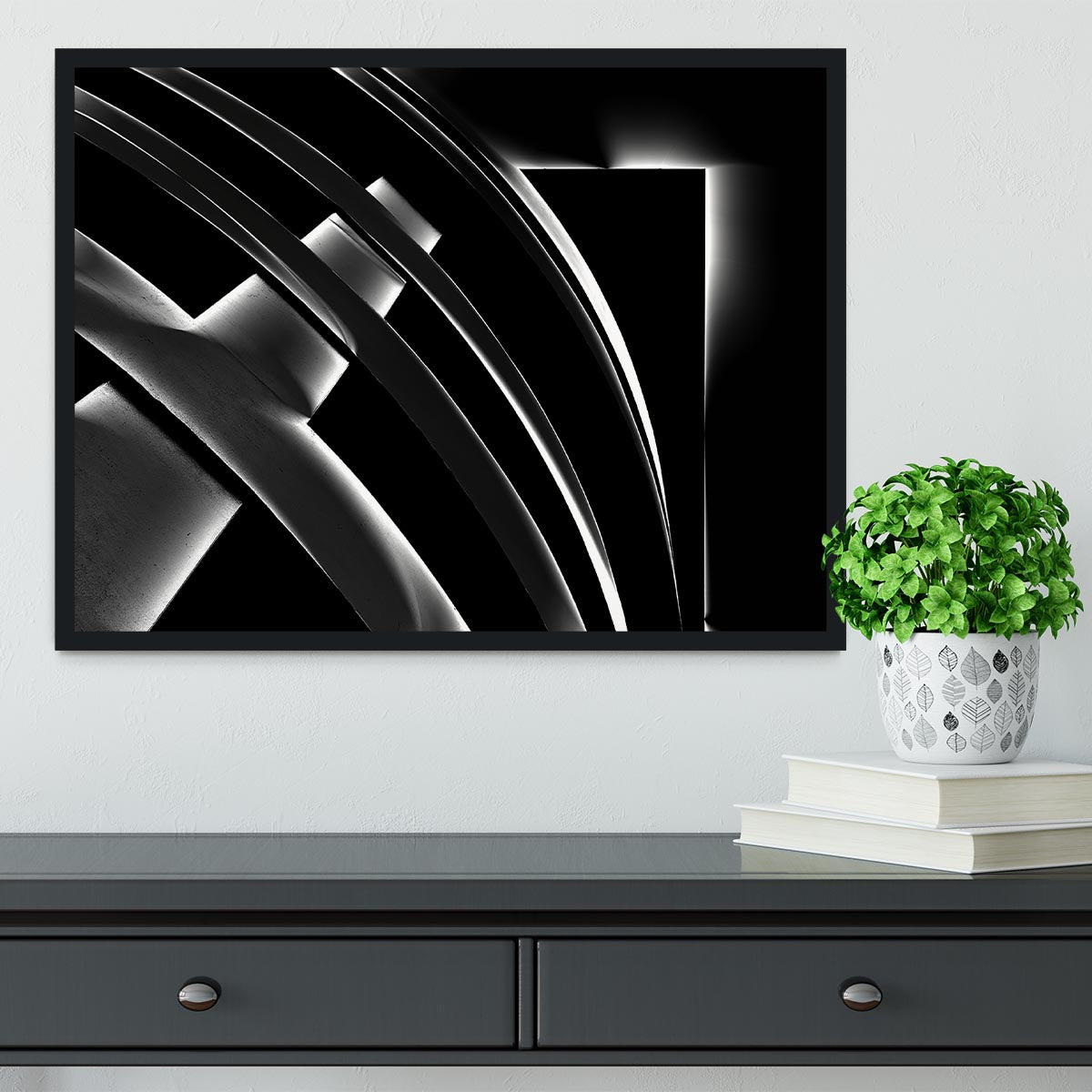 Metal Glow Framed Print - Canvas Art Rocks - 2