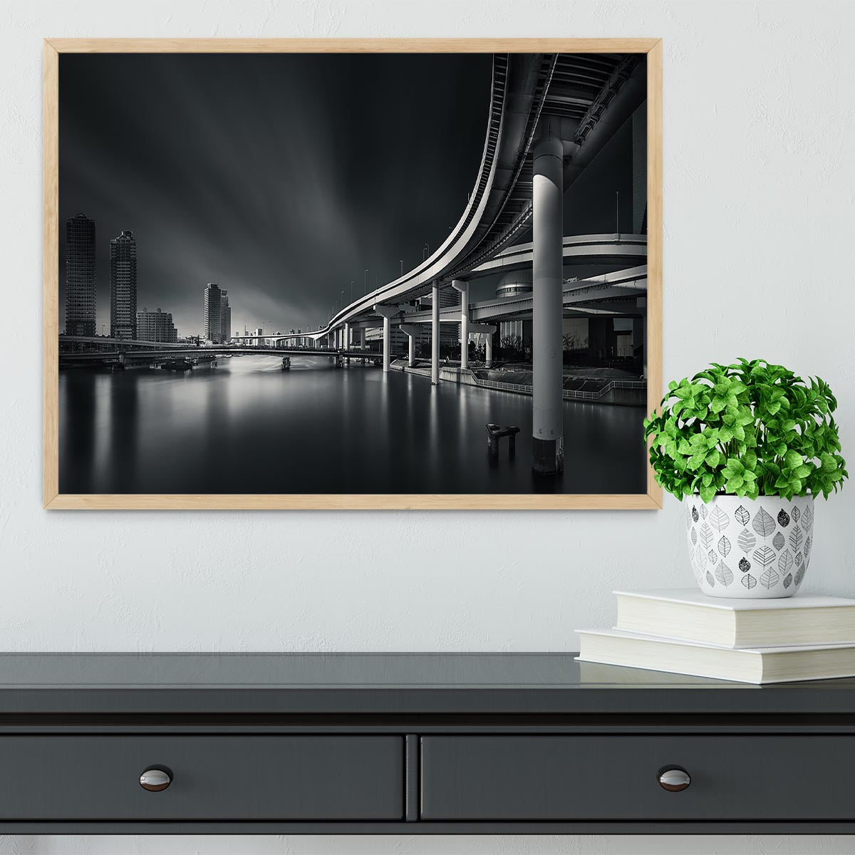 Mirage of Tokyo city Framed Print - Canvas Art Rocks - 4