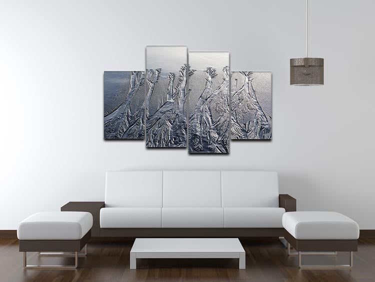 Pattern In The Sand 4 Split Panel Canvas - Canvas Art Rocks - 3