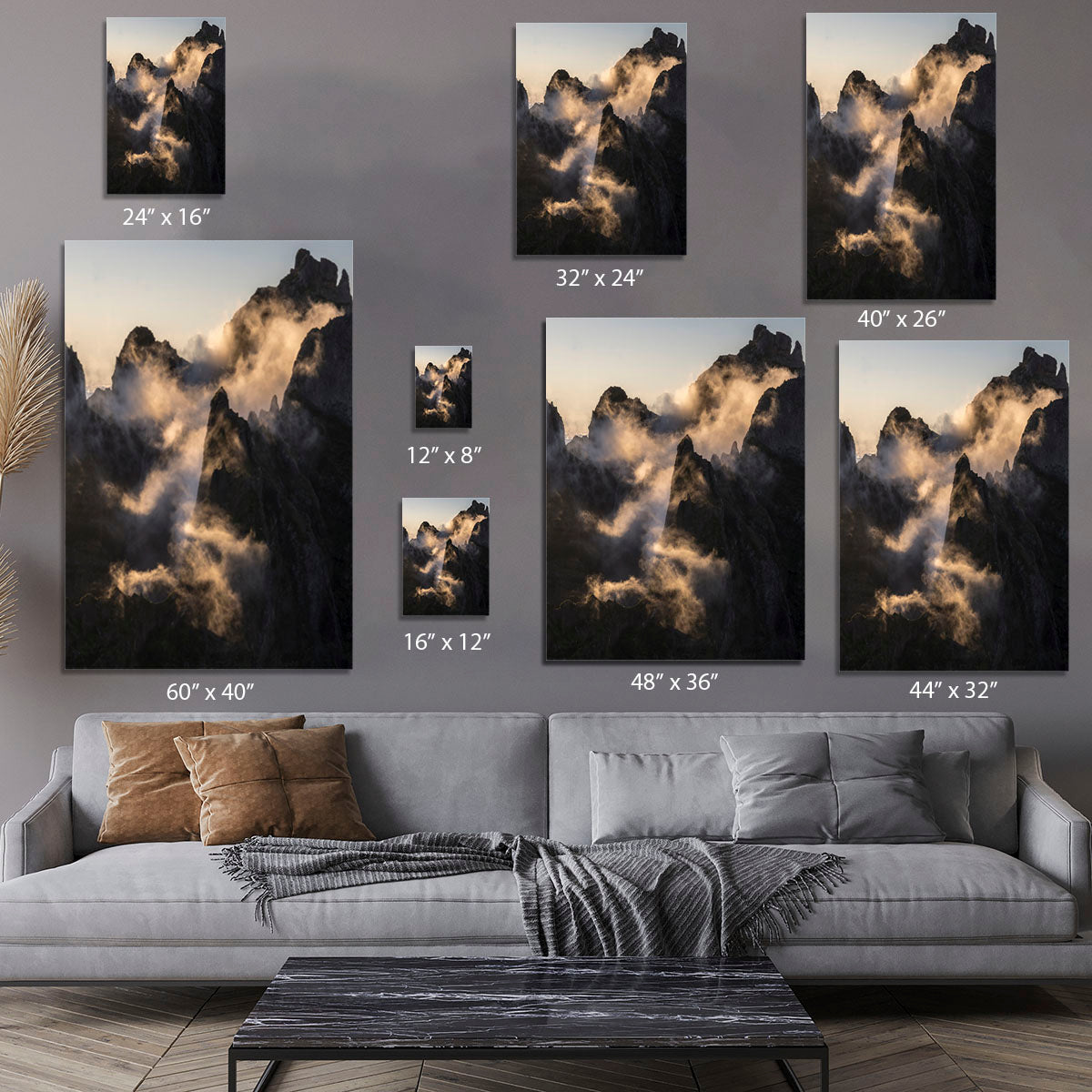Dusky Mountains Canvas Print or Poster - Canvas Art Rocks - 7