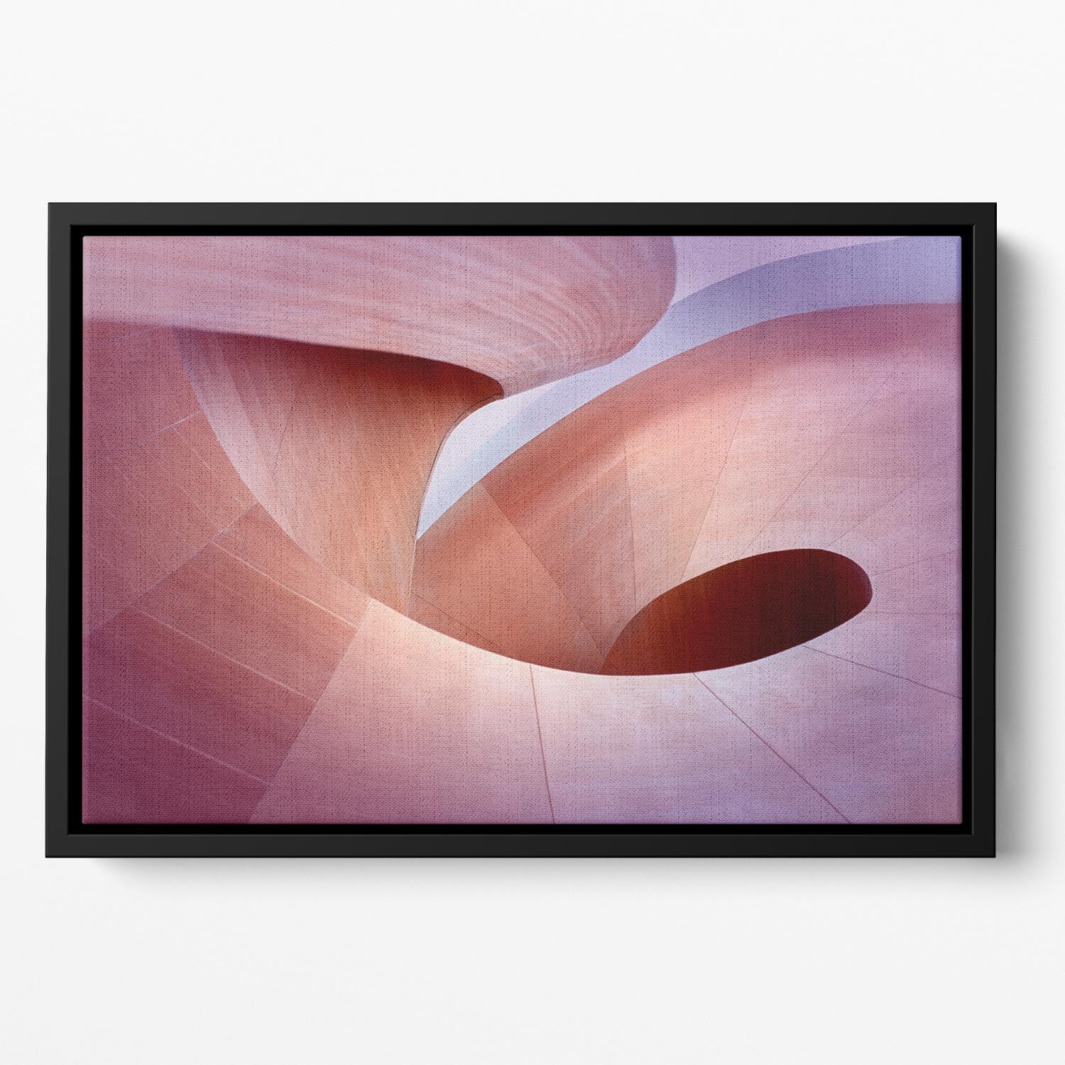 Spiral Staircase Floating Framed Canvas - Canvas Art Rocks - 2