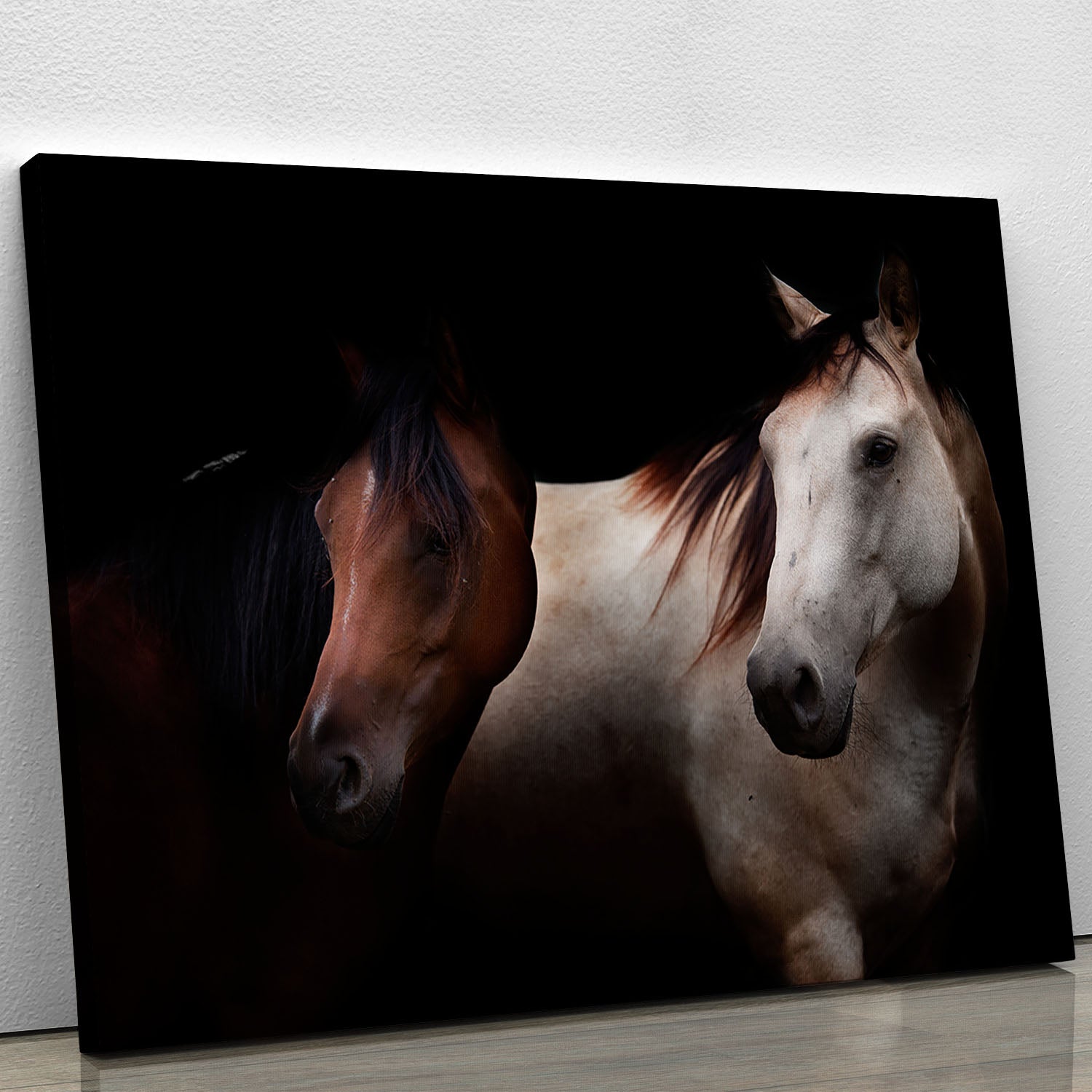 Horses In The Dark Canvas Print or Poster - Canvas Art Rocks - 1