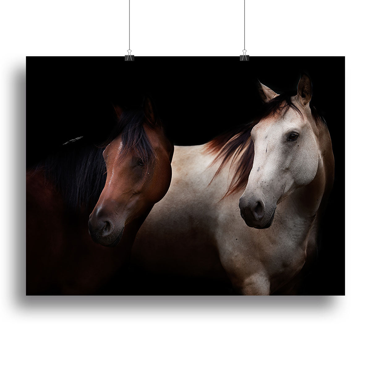 Horses In The Dark Canvas Print or Poster - Canvas Art Rocks - 2