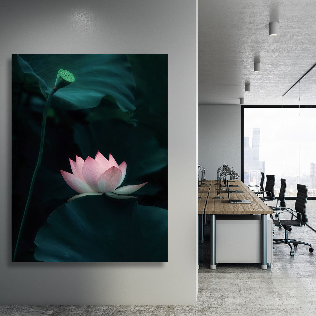 Lotus Flower Canvas Print or Poster - Canvas Art Rocks - 3