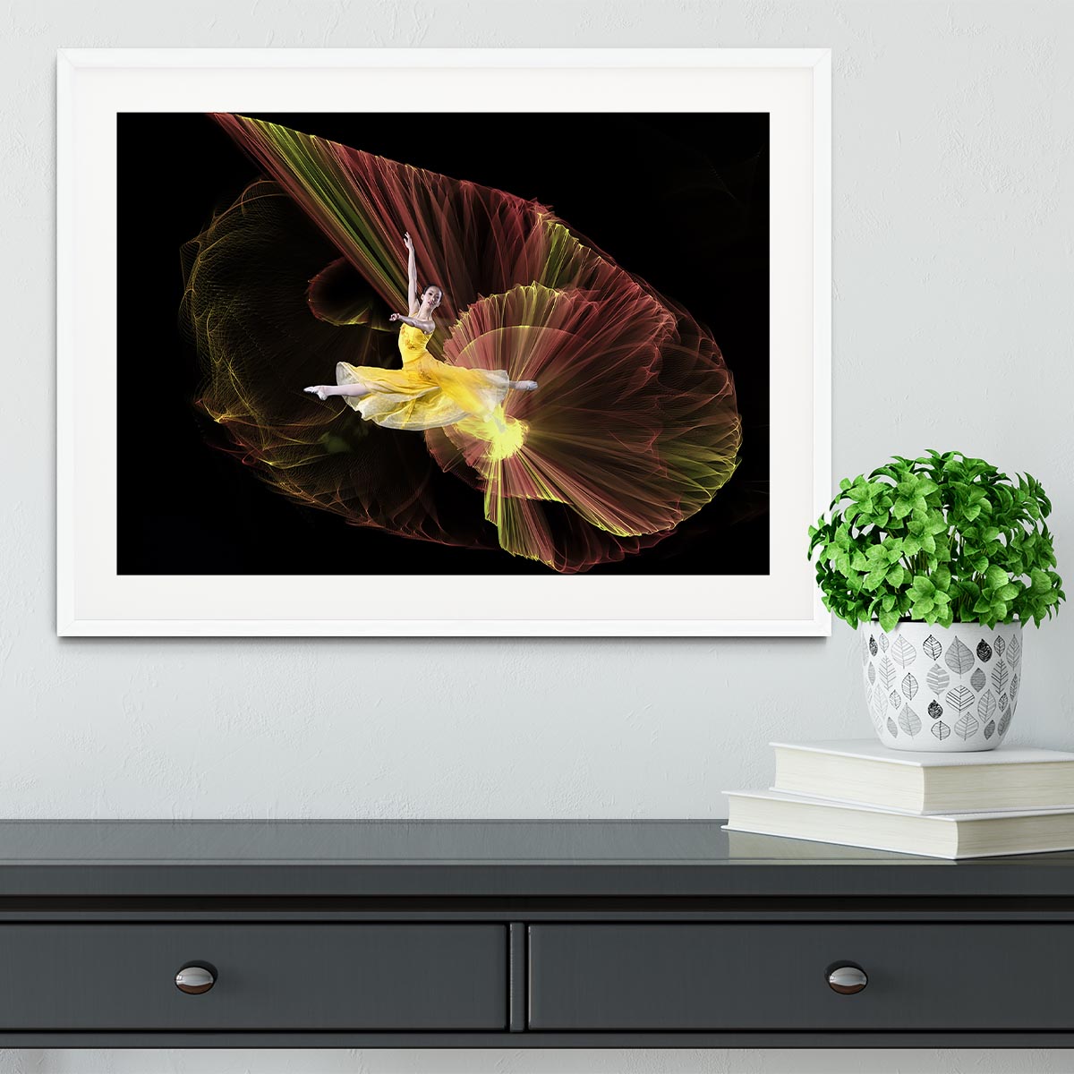 Dancer With Light Framed Print - Canvas Art Rocks - 5