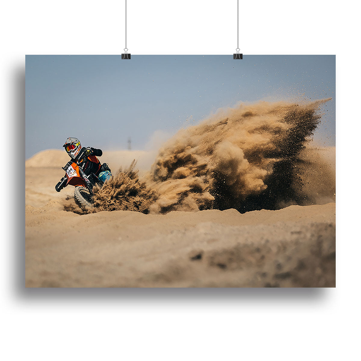 Dirtbike Drift Canvas Print or Poster - Canvas Art Rocks - 2