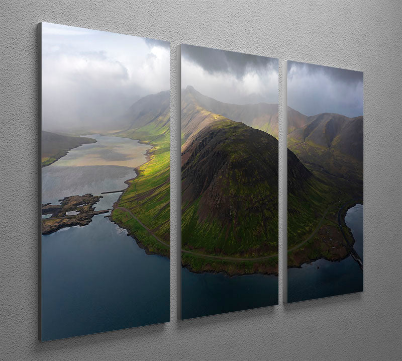 Snaefellsnes Peninsula 3 Split Panel Canvas Print - Canvas Art Rocks - 2