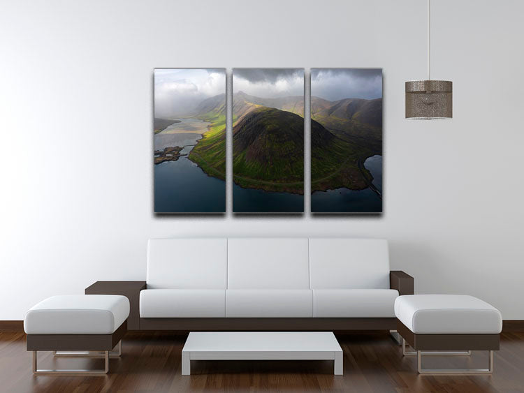 Snaefellsnes Peninsula 3 Split Panel Canvas Print - Canvas Art Rocks - 3