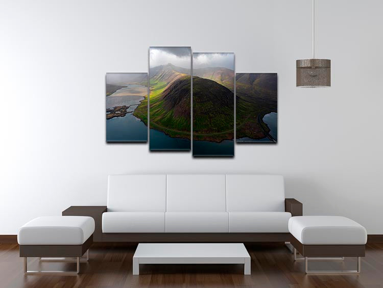 Snaefellsnes Peninsula 4 Split Panel Canvas - Canvas Art Rocks - 3