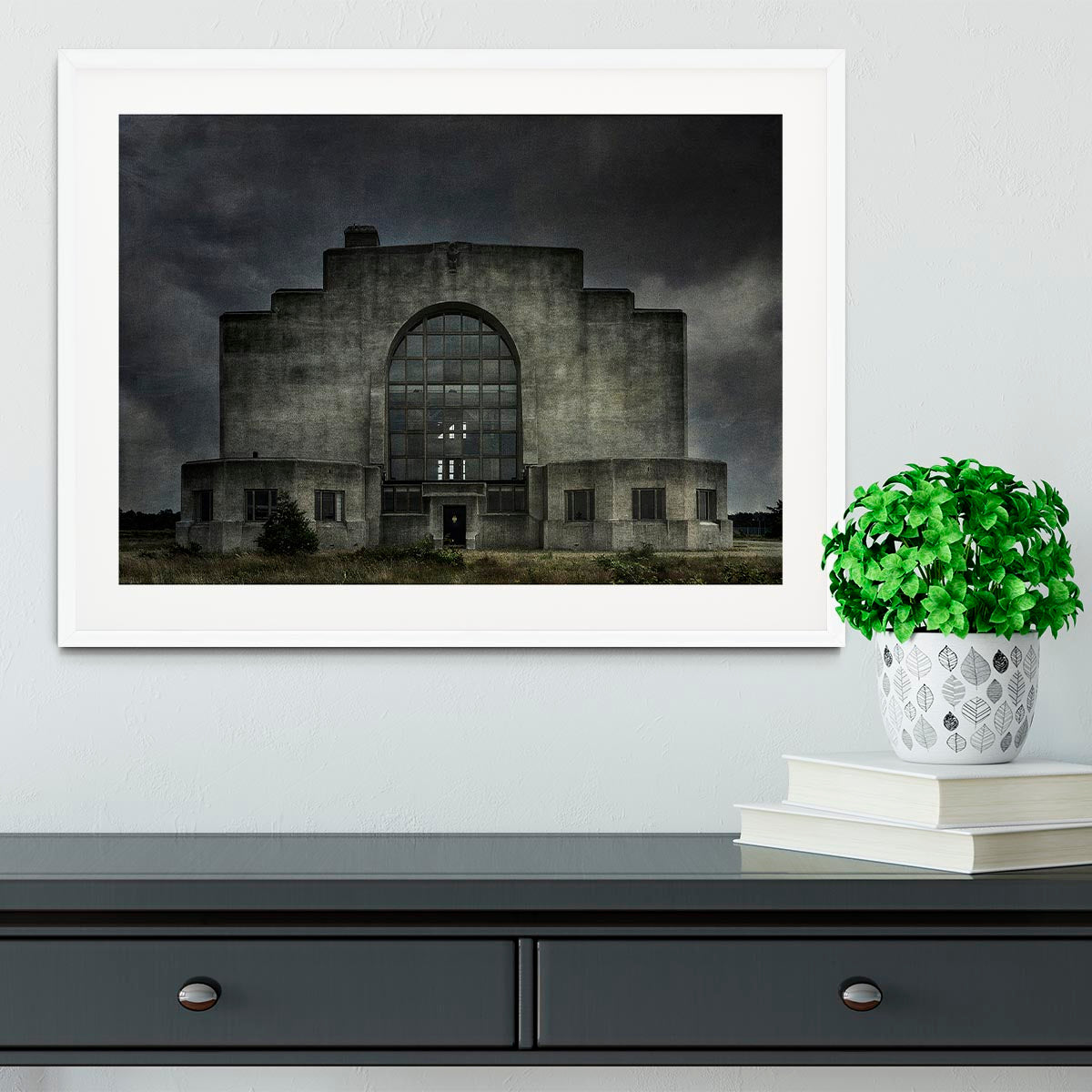 Old Building At Night Framed Print - Canvas Art Rocks - 5