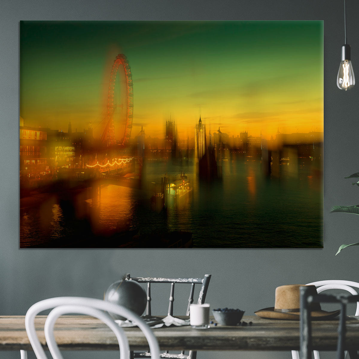 London at Dusk Canvas Print or Poster - Canvas Art Rocks - 3