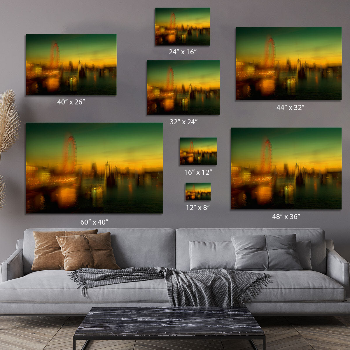 London at Dusk Canvas Print or Poster - Canvas Art Rocks - 7