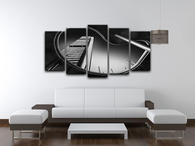 Foster Tower 5 Split Panel Canvas - Canvas Art Rocks - 3