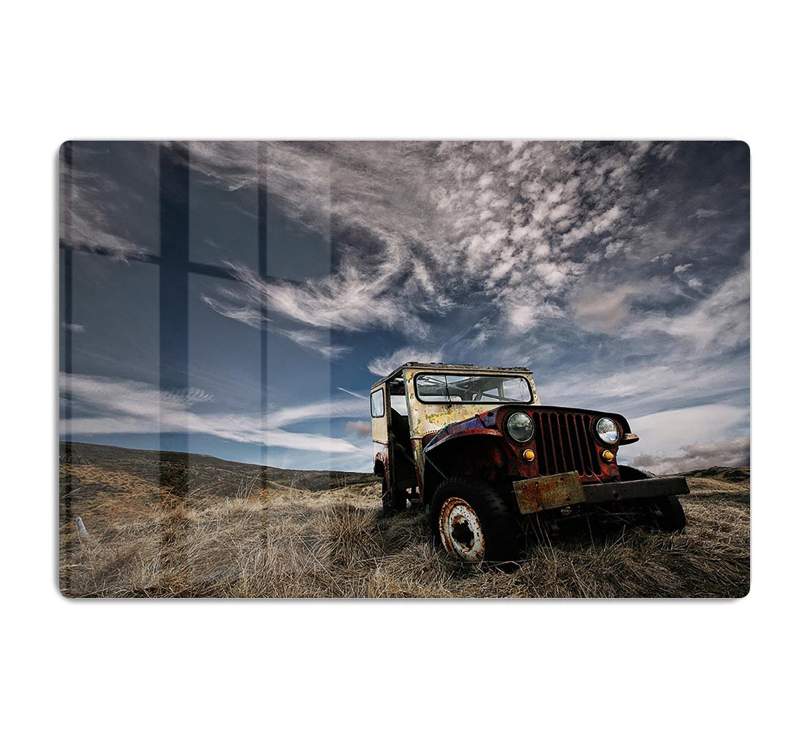 Abandoned Truck On The Countryside HD Metal Print - Canvas Art Rocks - 1