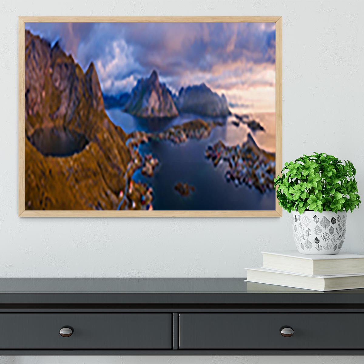 View Of Lofoten Framed Print - Canvas Art Rocks - 4