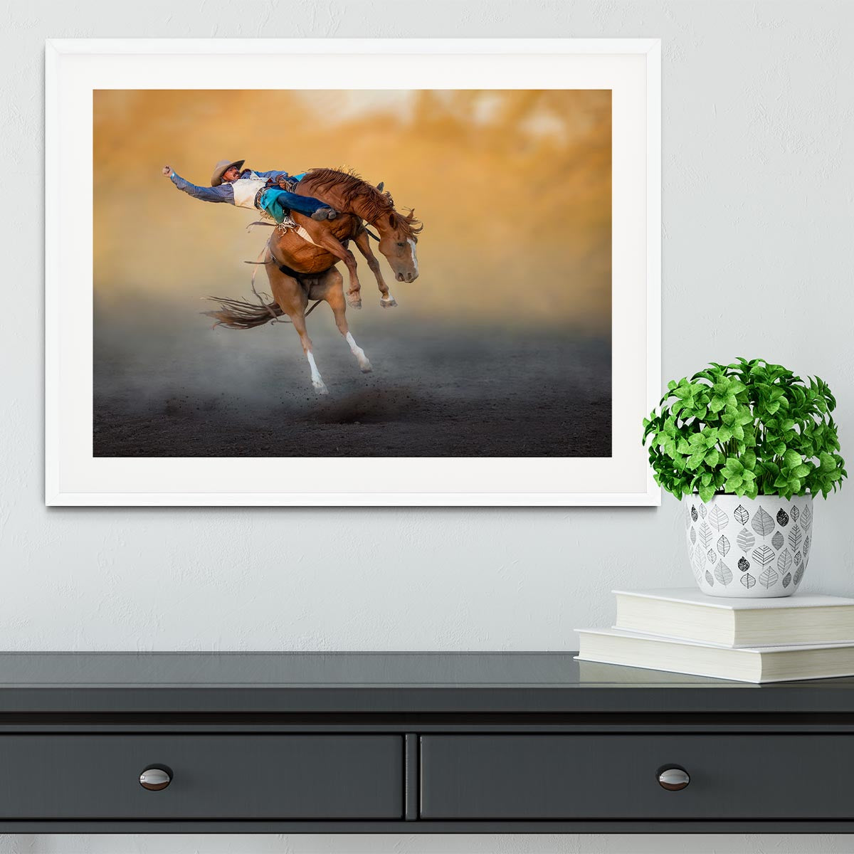 Cowboy Rodeo Part 2 Framed Print - Canvas Art Rocks - 5