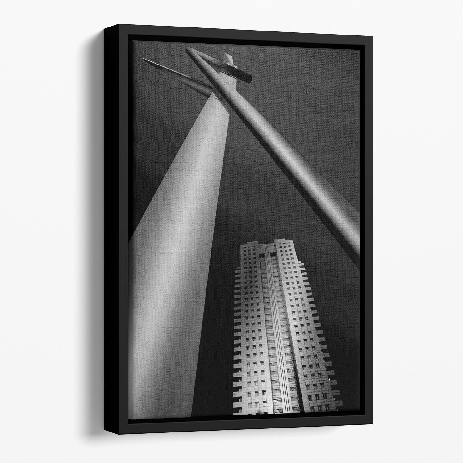 Skyscraper Floating Framed Canvas - Canvas Art Rocks - 1