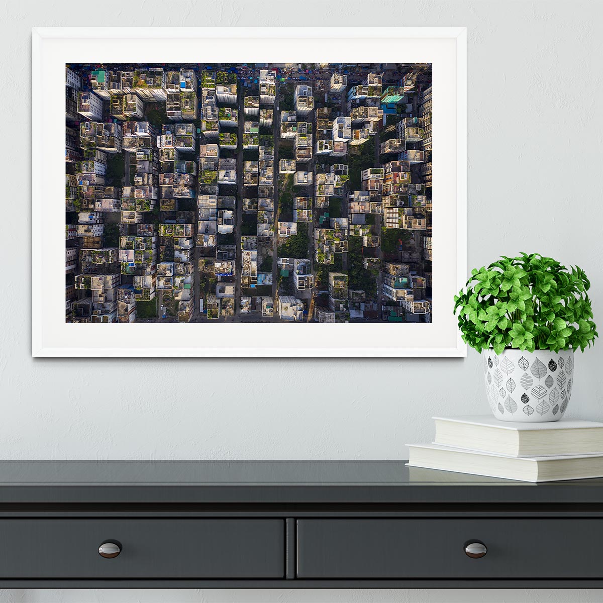 City Rooftops Framed Print - Canvas Art Rocks - 5