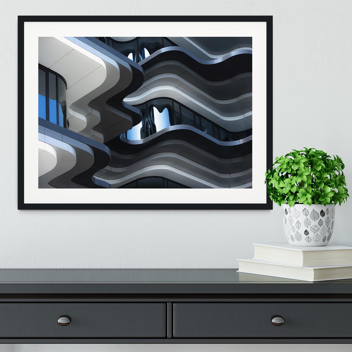 Abstract Building Framed Print - Canvas Art Rocks - 1