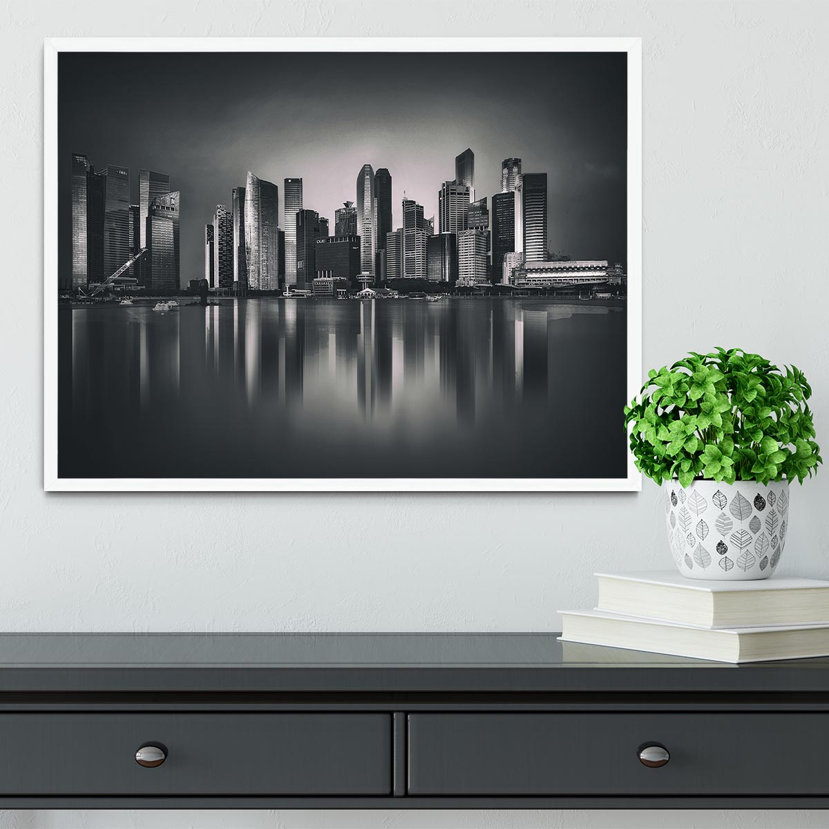 Marina bay Framed Print - Canvas Art Rocks -6