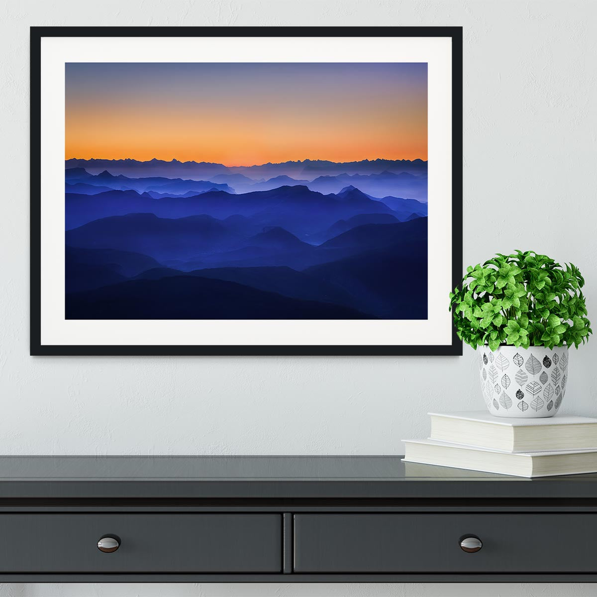 Misty Mountains Framed Print - Canvas Art Rocks - 1