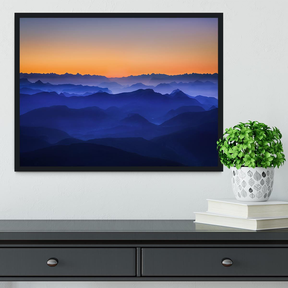 Misty Mountains Framed Print - Canvas Art Rocks - 2