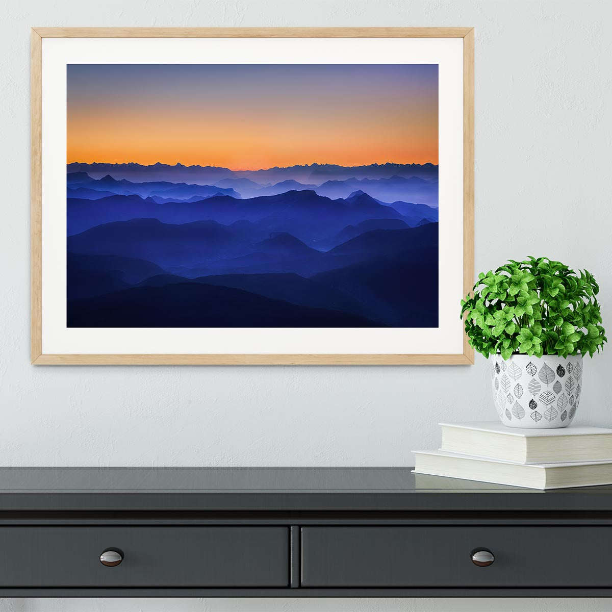 Misty Mountains Framed Print - Canvas Art Rocks - 3