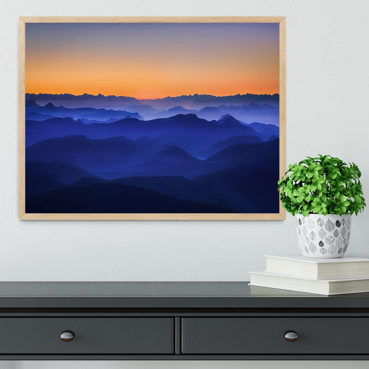 Misty Mountains Framed Print - Canvas Art Rocks - 4