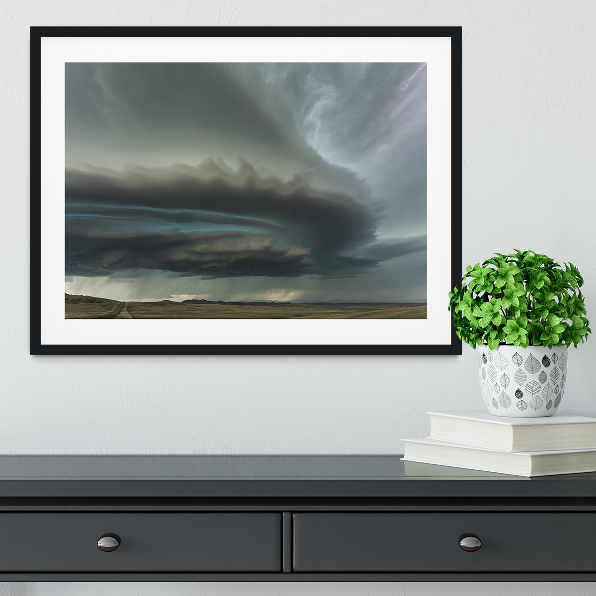 Huge Supercell Framed Print - Canvas Art Rocks - 1