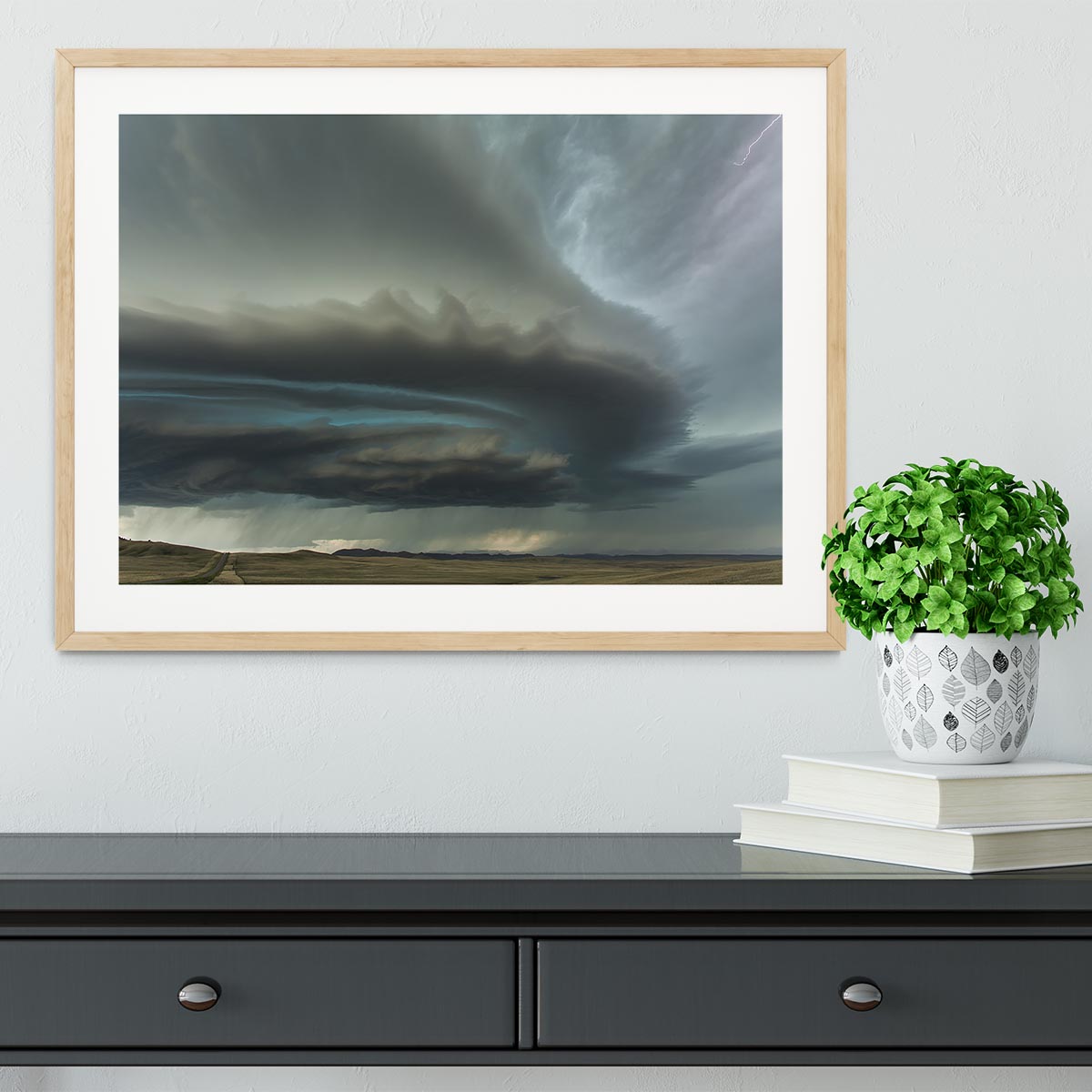 Huge Supercell Framed Print - Canvas Art Rocks - 3