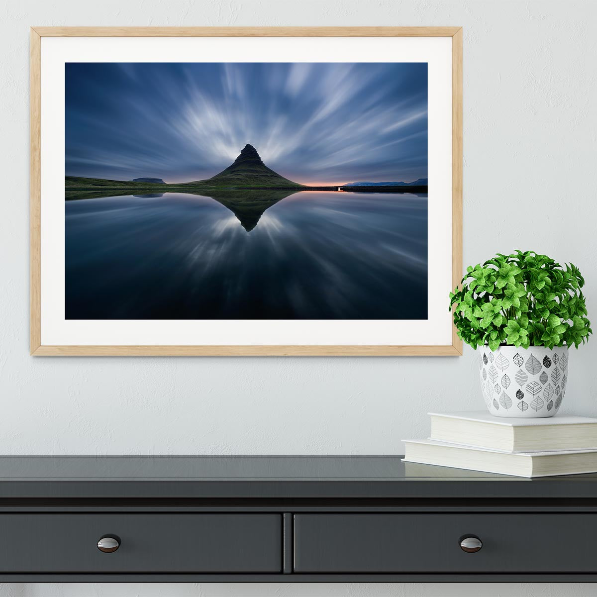 A Night At Kirkjufell Framed Print - Canvas Art Rocks - 3