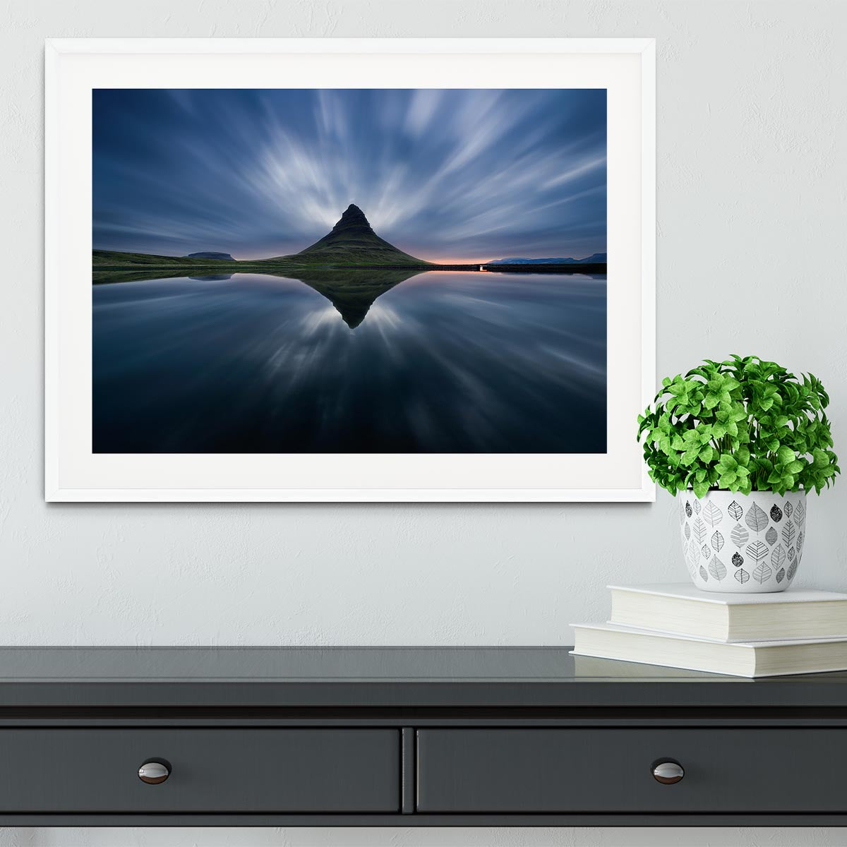 A Night At Kirkjufell Framed Print - Canvas Art Rocks - 5